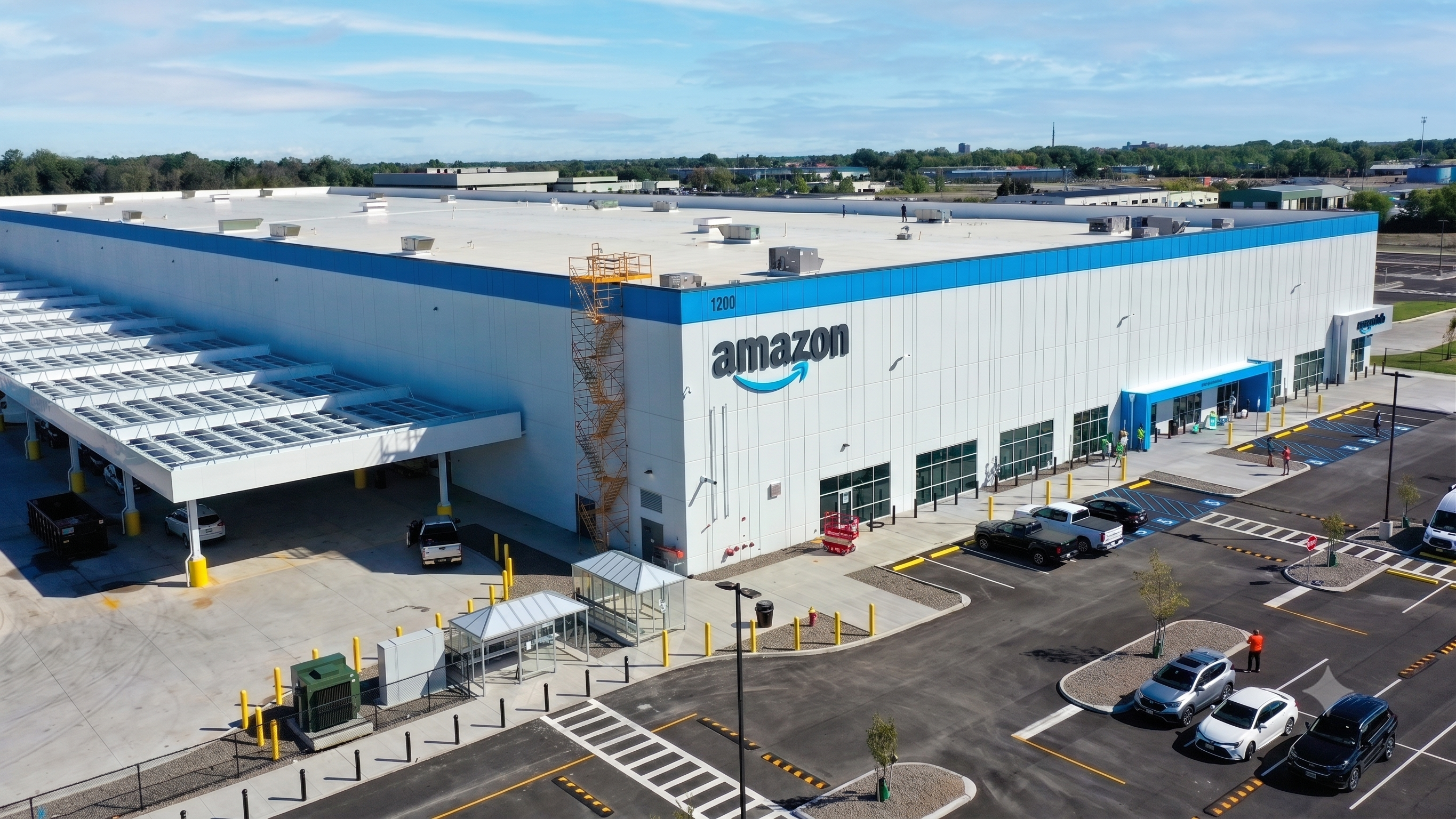 Amazon warehouse exterior