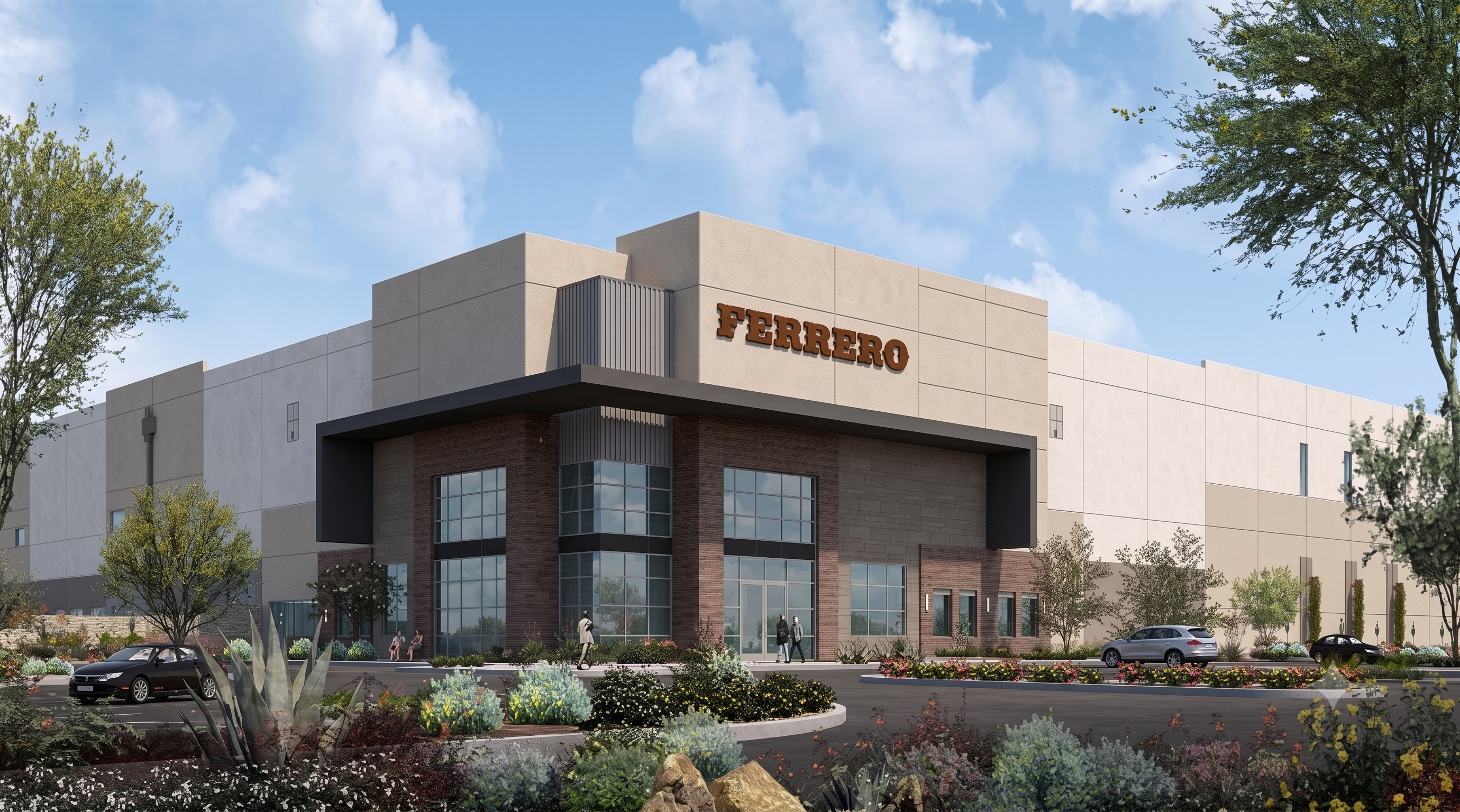 Ferrero chocolate factory building