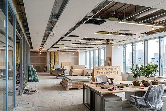 Modern corporate office interior